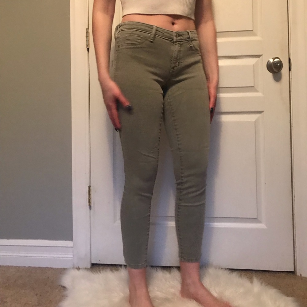 Green jeans